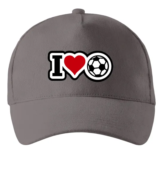 Кепка I LOVE FOOTBALL Сірий фото