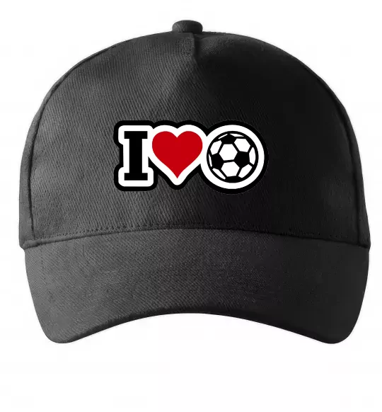 Кепка I LOVE FOOTBALL Черный фото