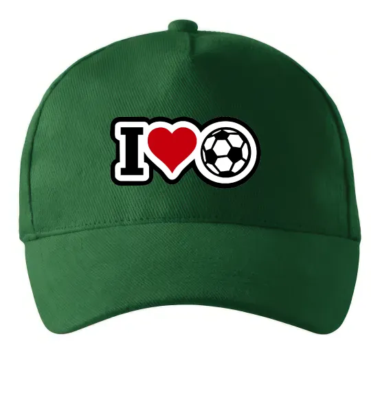 Кепка I LOVE FOOTBALL Темно-зеленый фото