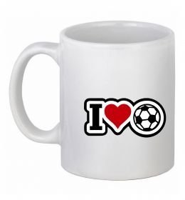 Чашка керамічна I LOVE FOOTBALL Чашка керамічна I LOVE FOOTBALL