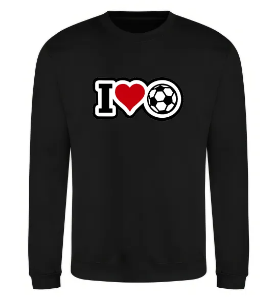 Свитшот I LOVE FOOTBALL Черный фото
