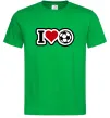 Мужская футболка I LOVE FOOTBALL Зеленый фото