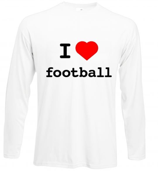 Реглан I LOVE FOOTBALL Белый фото