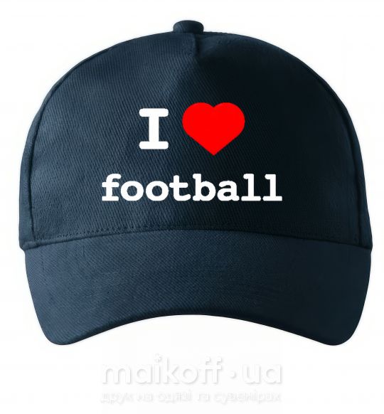 Кепка I LOVE FOOTBALL Темно-синій фото