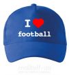 Кепка I LOVE FOOTBALL Яскраво-синій фото