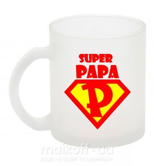 Чашка скляна SUPER PAPA Фроузен фото