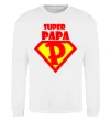 Свитшот SUPER PAPA Белый фото