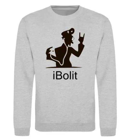 Світшот iBOLIT Сірий меланж фото