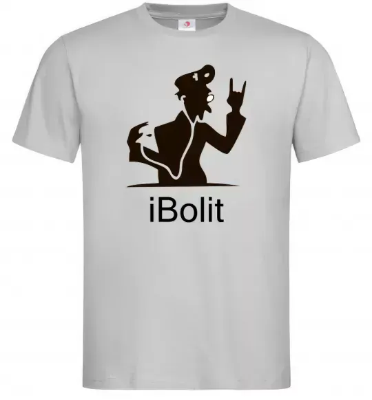 Чоловіча футболка iBOLIT Сірий фото
