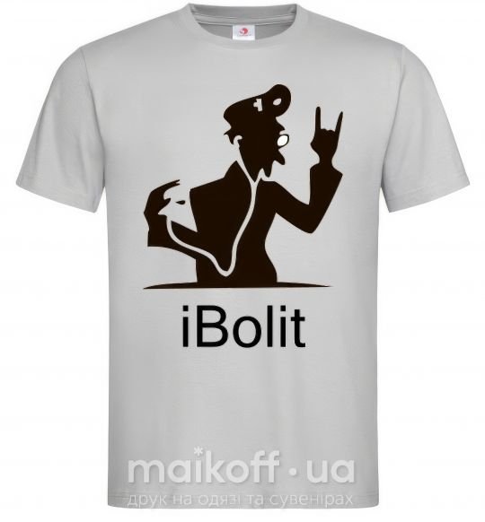 Чоловіча футболка iBOLIT Сірий фото