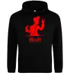 Мужская толстовка (худи) iBOLIT Черный Мужская толстовка (худи) iBOLIT Черный фото