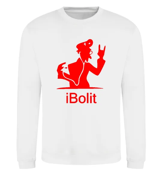 Світшот iBOLIT Білий фото