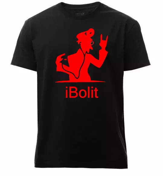 Чоловіча преміум футболка iBOLIT Чорний фото