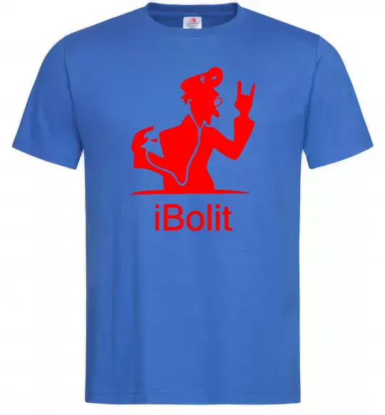 Чоловіча футболка iBOLIT Яскраво-синій фото
