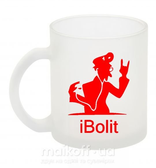 Чашка стеклянная iBOLIT Фроузен фото