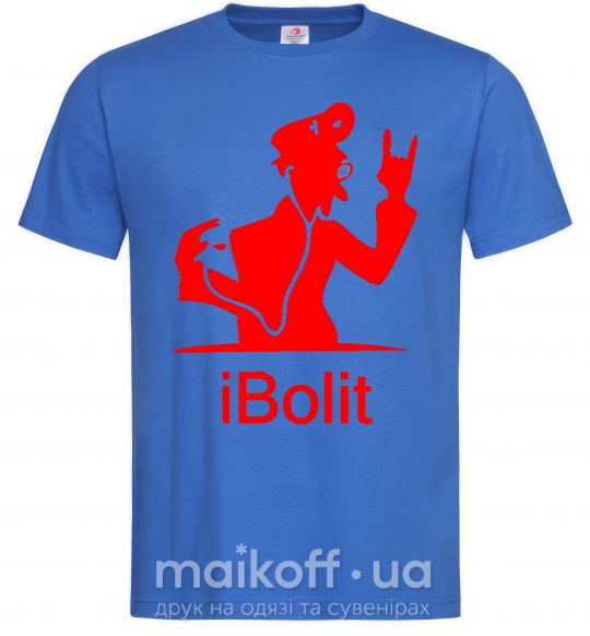 Чоловіча футболка iBOLIT Яскраво-синій фото