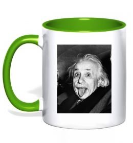 Чашка с цветной ручкой Ейнштейн