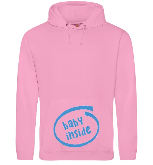 Женская толстовка (худи) BABY INSIDE Розовый фото