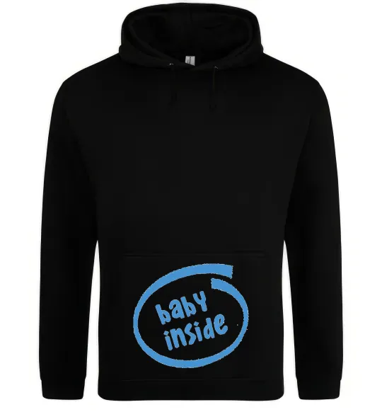 Жіноча толстовка (худі) BABY INSIDE Чорний фото
