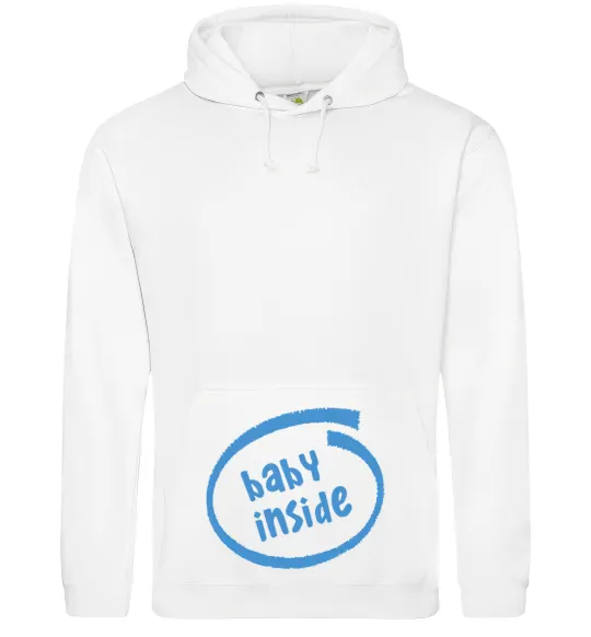 Жіноча толстовка (худі) BABY INSIDE Білий фото
