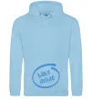 Женская толстовка (худи) BABY INSIDE Голубой фото