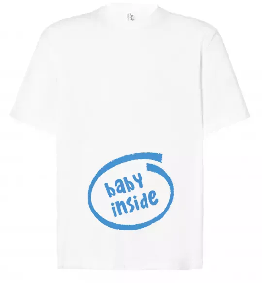 Футболка Оверсайз BABY INSIDE Белый фото