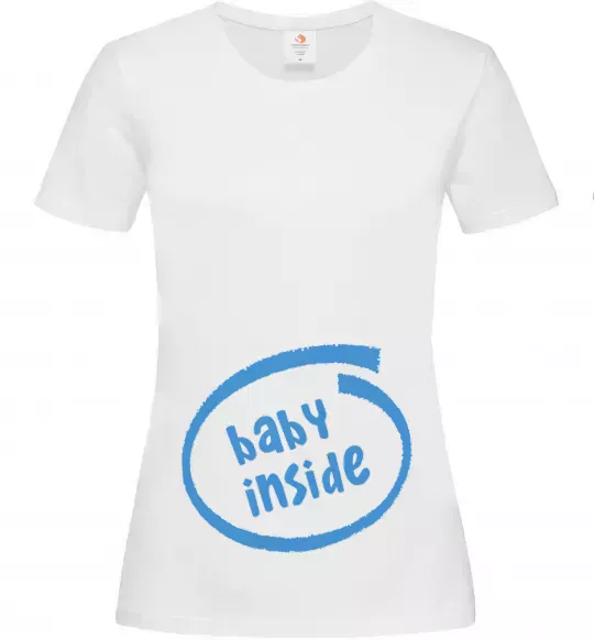 Жіноча футболка BABY INSIDE Білий фото