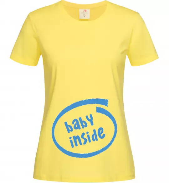 Жіноча футболка BABY INSIDE Лимонний фото