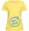 Жіноча футболка BABY INSIDE Лимонний Жіноча футболка BABY INSIDE Лимонний фото