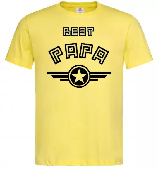 Чоловіча футболка BEST PAPA Лимонний фото