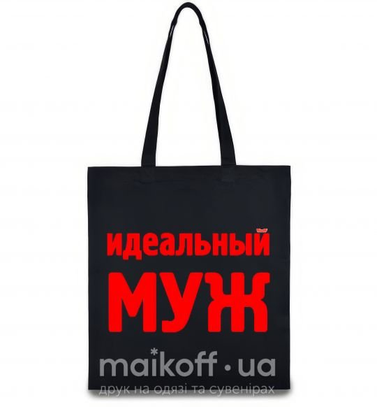 Еко-сумка ИДЕАЛЬНЫЙ МУЖ лого Чорний фото