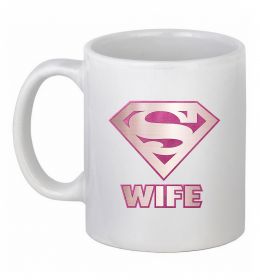 Чашка керамічна Super wife
