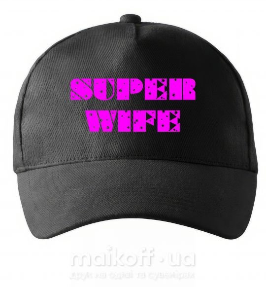 Кепка SUPER WIFE Чорний фото