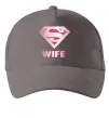 Кепка Super wife Серый фото