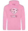 Жіноча толстовка (худі) Super wife Рожевий Жіноча толстовка (худі) Super wife Рожевий фото