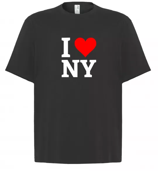 Футболка Оверсайз I LOVE NY Черный фото