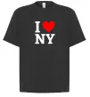 Футболка Оверсайз I LOVE NY Черный фото