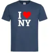 Чоловіча футболка I LOVE NY Темно-синій фото