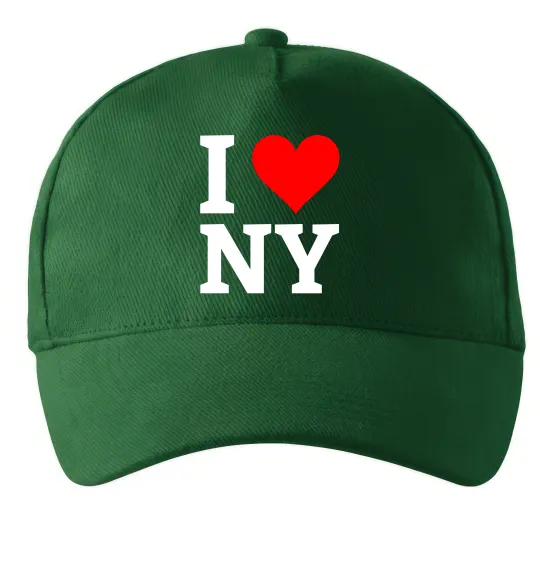 Кепка I LOVE NY Темно-зелений фото