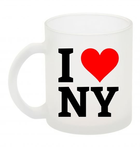 Чашка стеклянная I LOVE NY Фроузен фото