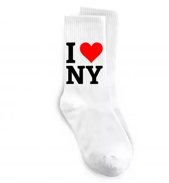 Носки I LOVE NY Белый фото
