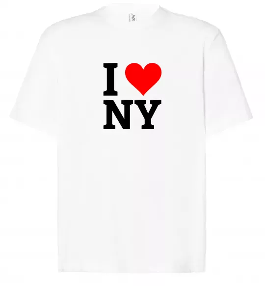 Футболка Оверсайз I LOVE NY Белый фото