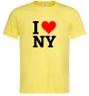 Чоловіча футболка I LOVE NY Лимонний фото
