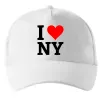 Кепка I LOVE NY Білий фото