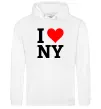 Жіноча толстовка (худі) I LOVE NY Білий Жіноча толстовка (худі) I LOVE NY Білий фото