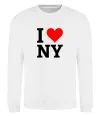 Свитшот I LOVE NY Белый фото