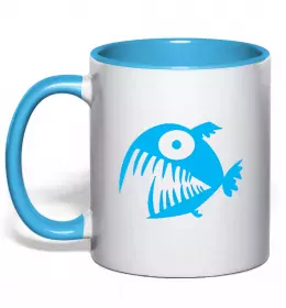 Чашка с цветной ручкой Восьминіг в панамі Солнечно желтый фото