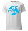 Мужская премиум футболка ANGRY FISH Белый фото