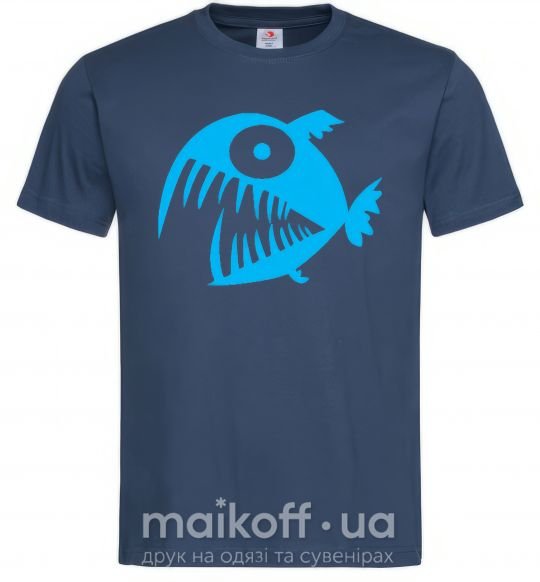 Чоловіча футболка ANGRY FISH Темно-синій фото