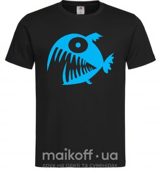 Чоловіча футболка ANGRY FISH Чорний фото